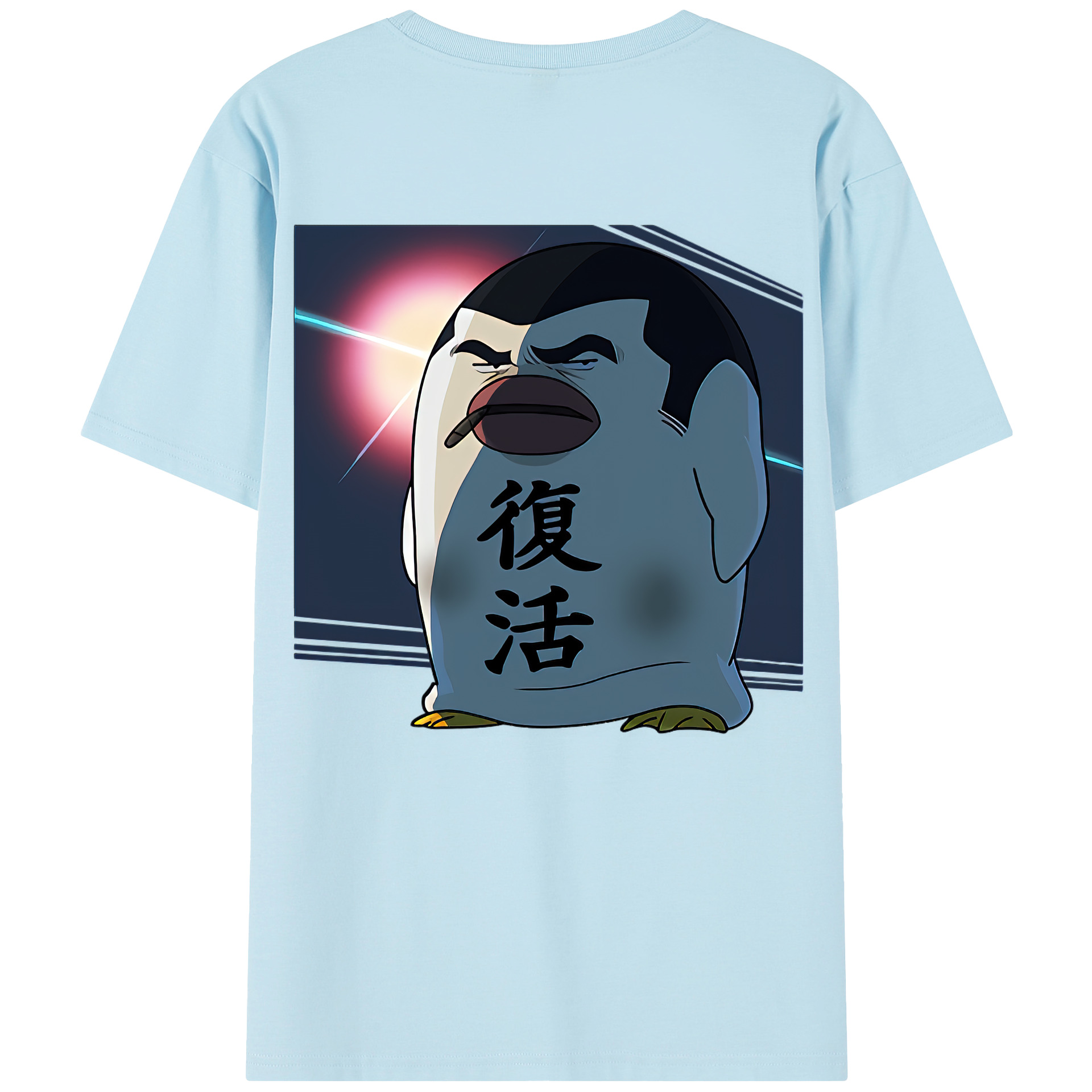 （画像用） ぎんたま 坂田銀時（さかたぎんとき） 神楽 志村新八（しむら しんぱち） GINTAMA Sakata Gintoki Kagura Shimura Shinpachi 綿100％半袖Tシャツ（背面プリント）